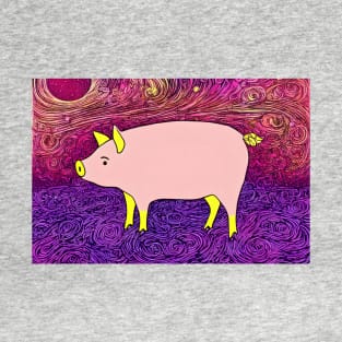 Pink Pig With Panache T-Shirt